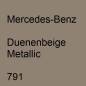 Preview: Mercedes-Benz, Duenenbeige Metallic, 791.